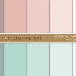 Digital paper Vintage 12x12 inches ..