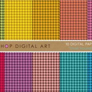 Digital Papers - Small Houndstooth ..