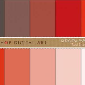 Digital Papers Red Shades 12x12 inc..