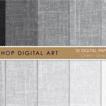 Digital Papers - Linen - Gray Shades